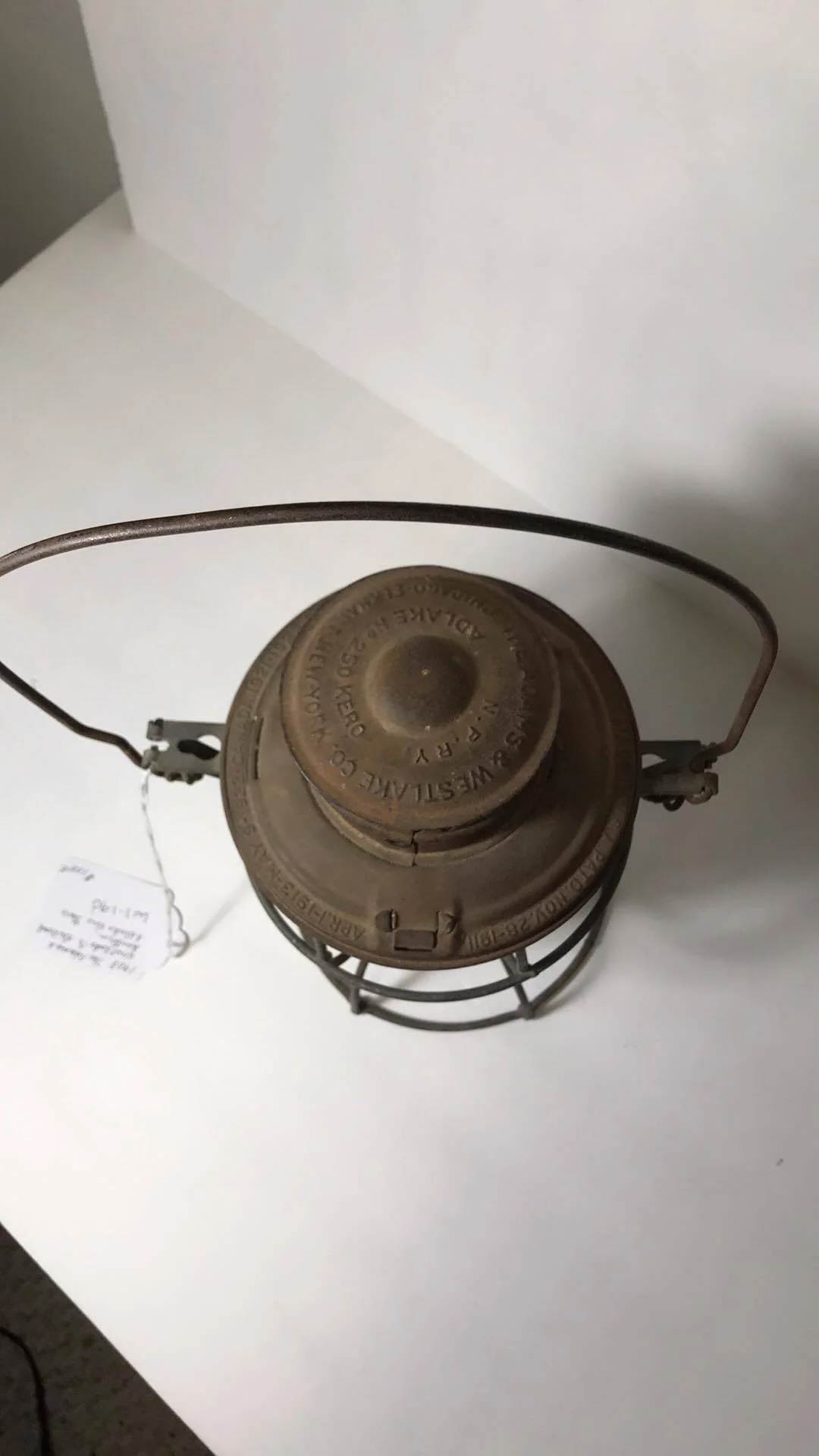 1908 The Adams & West Lake Co. Railroad Lantern — Pot of Gold Antiques